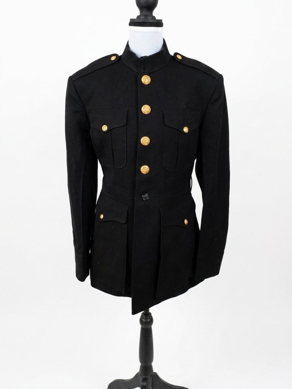USMC Officer Dress Blue Coat - 44R - 100% Wool Elastique - The Marine Shop